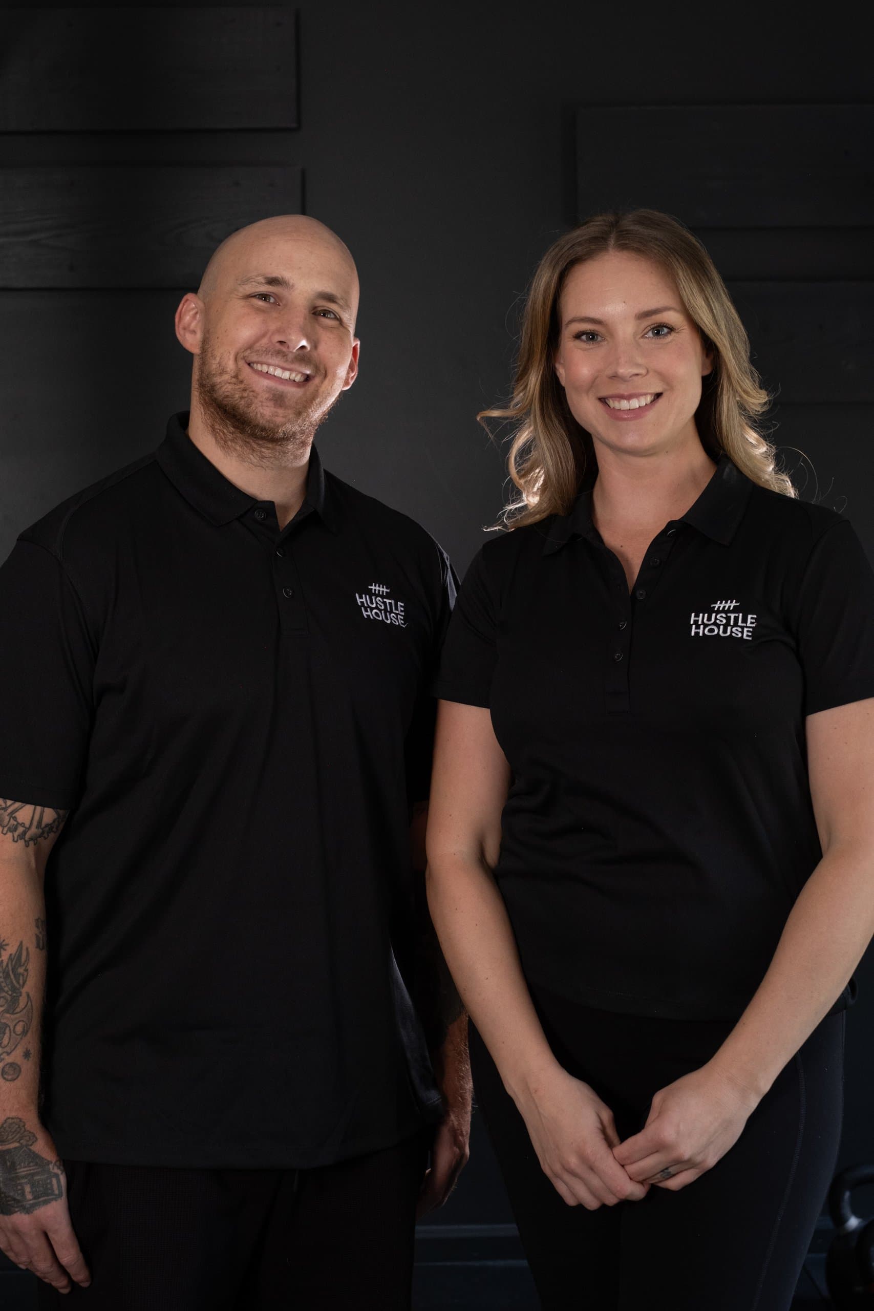 Matt and Erica Ribley, owners of Hustle House Health & Wellness in Woodstock, GA