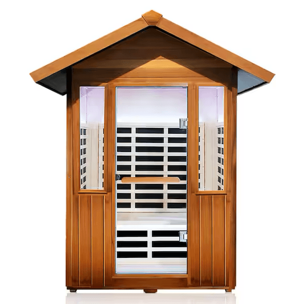 An infrared cedar sauna unit